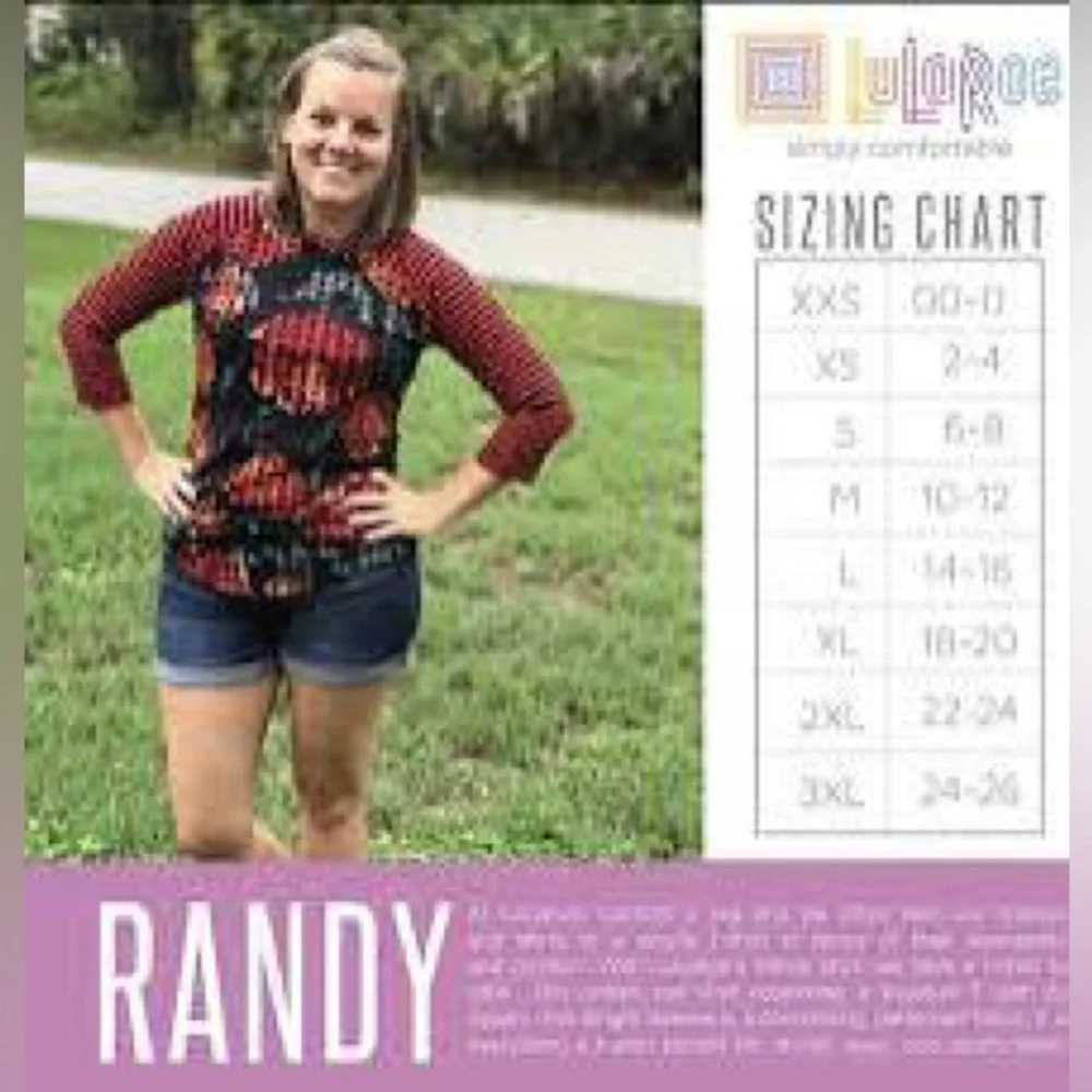 LuLaRoe Randy Top - Picture 2 of 3